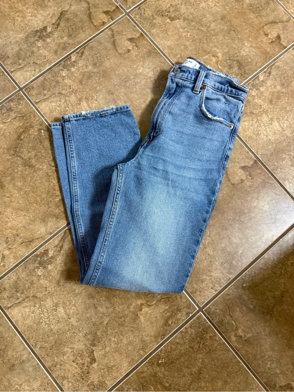 Abercrombie & Fitch Light Blue Straight Leg Jeans